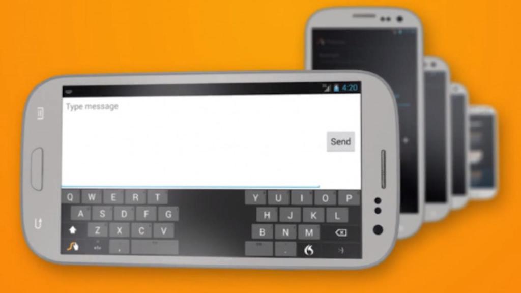 Swype 1.6 permite ajustar el tamaño del teclado en pantallas grandes