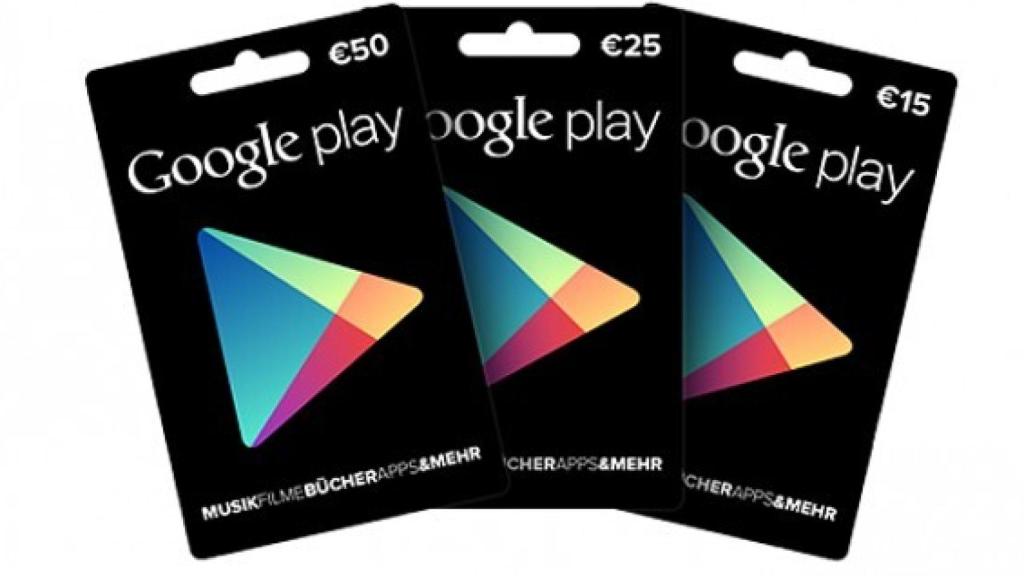 Las tarjetas regalo de Google Play llegan oficialmente a España