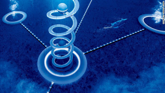 Ciudad espiral subacuática