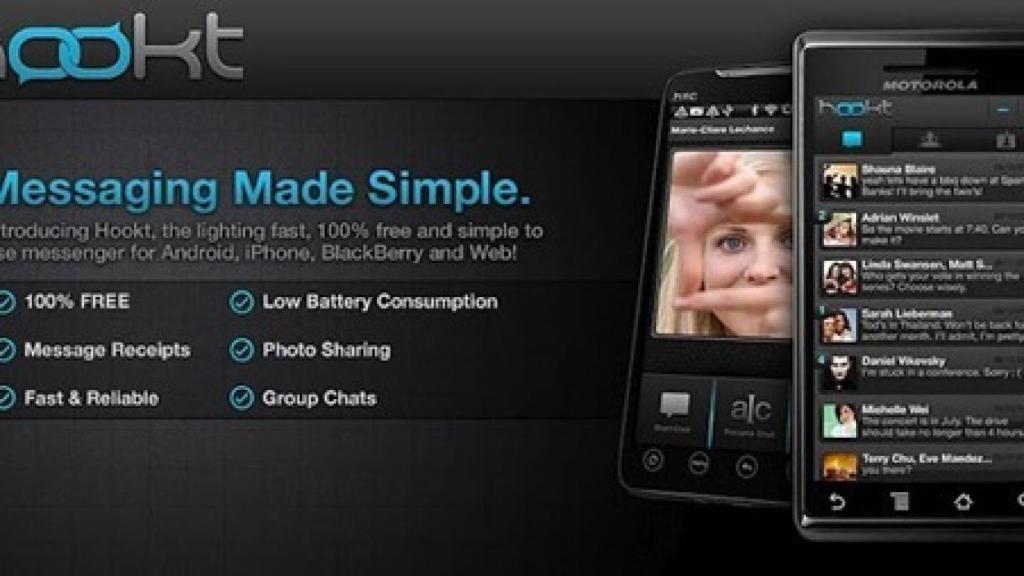 Hookt, un nuevo servicio de mensajería instantánea gratuita multiplataforma con versión web rivaliza con whatsapp