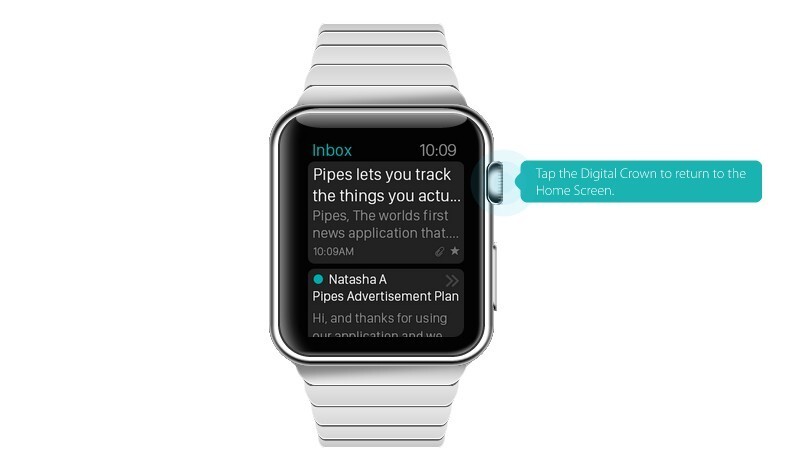 apple watch en el navegador pipes 3