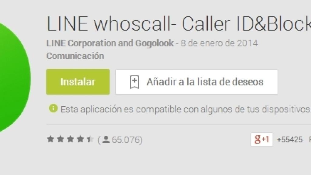 LINE whoscall para Android. Encuentra la información que necesites sobre números de teléfono desconocidos