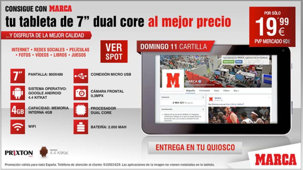 La tablet de Marca no merece la pena ni por 19,99€