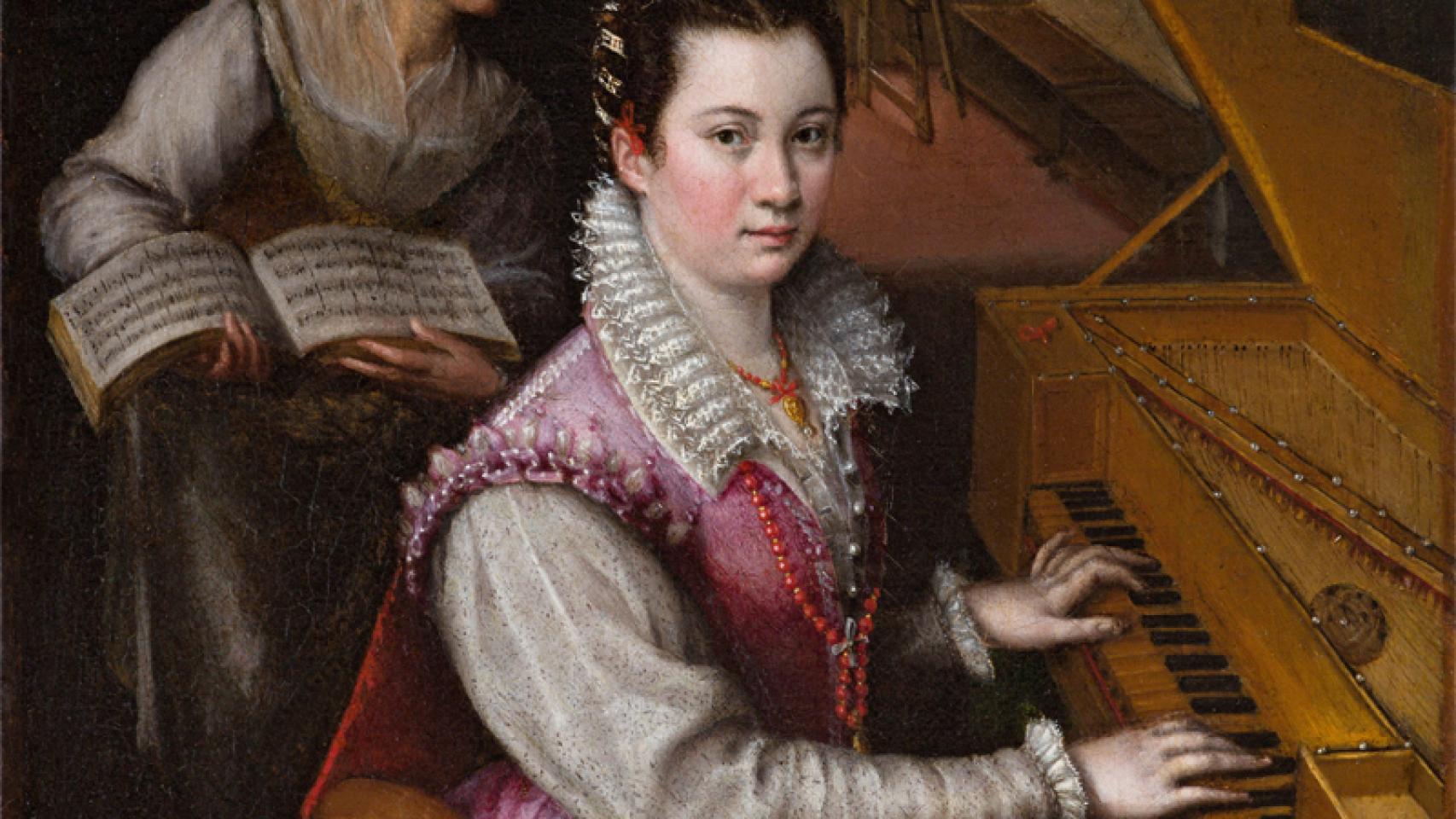 Lavinia Fontana: 'Autorretrato tocando la espineta', 1577