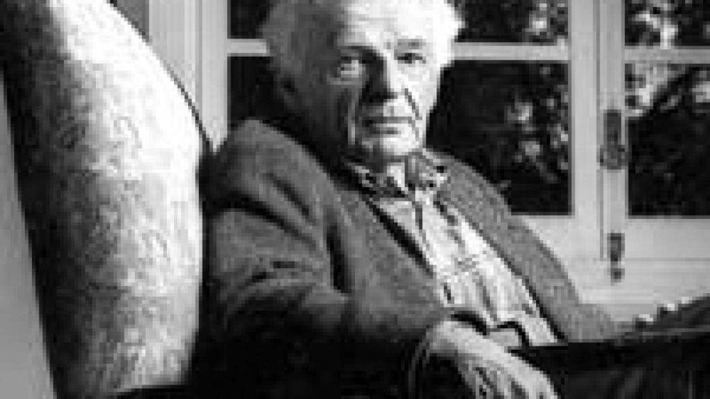 Image: El poeta y ensayista francés Yves Bonnefoy, premio FIL de Literatura