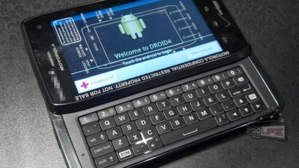 Motorola Droid 4: Primeras fotos y características filtradas