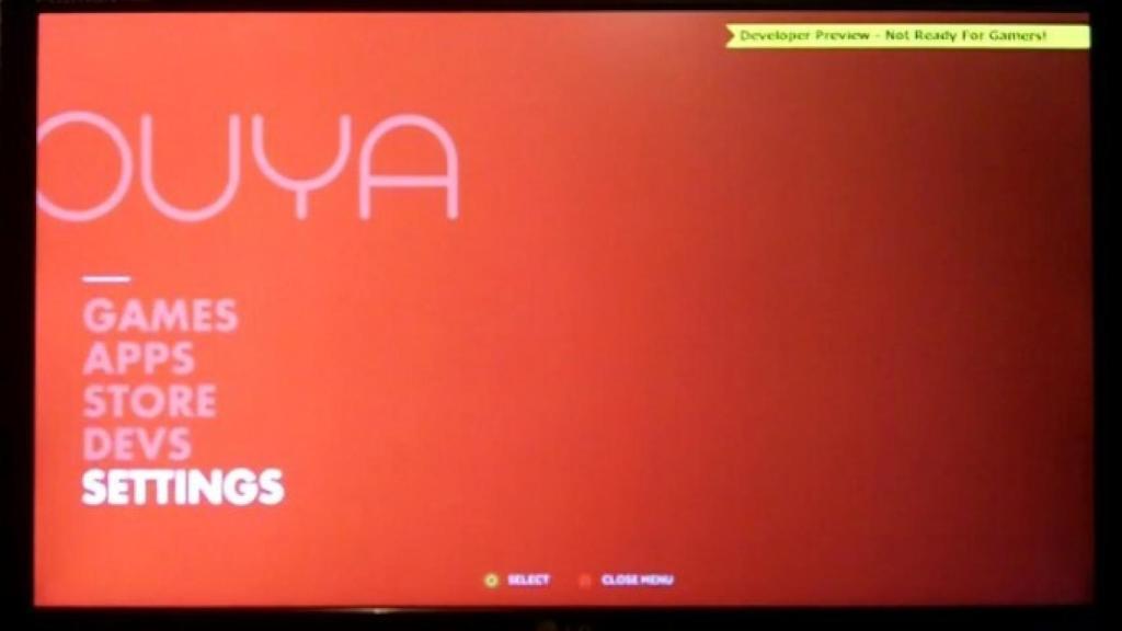 Ouya se desnuda ante nosotros: Un primer vistazo a su interfaz