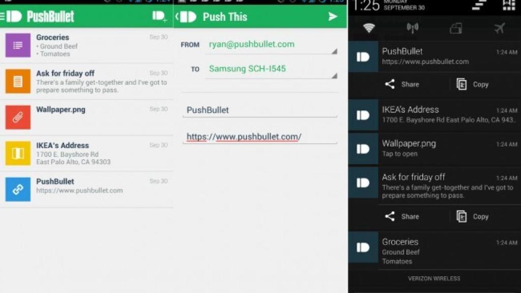 PushBullet recibe una nueva interfaz, widgets y mucho más