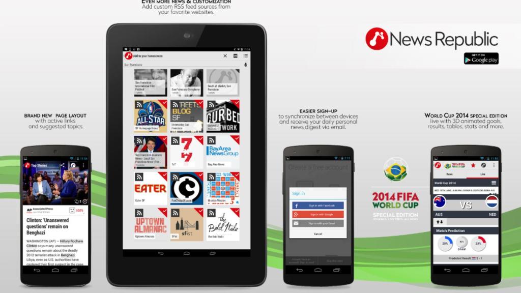 News Republic, el lector de noticias personalizado e inteligente