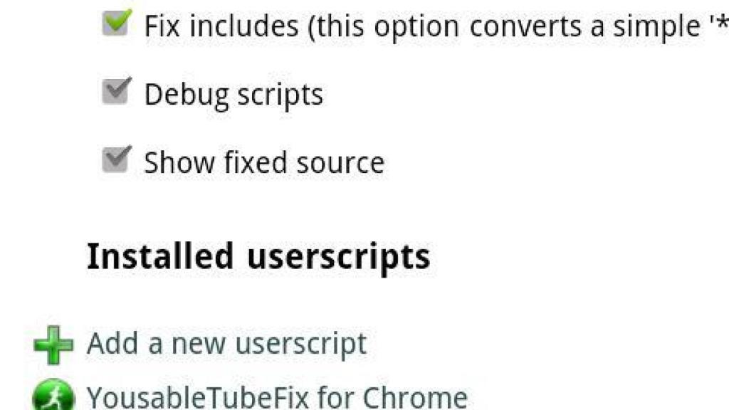 Greasemonkey para Android con TamperMonkey