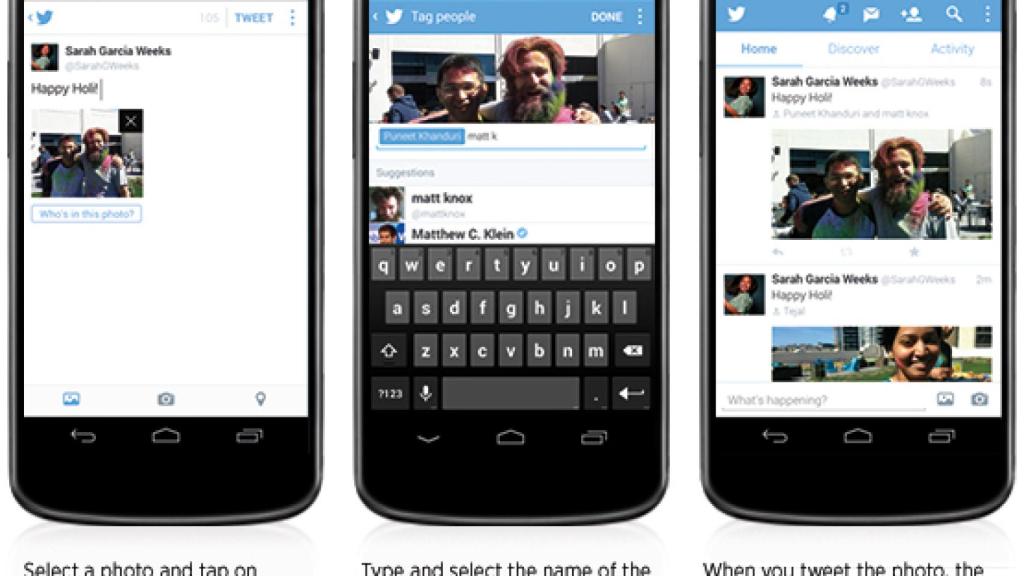 Twitter para Android ya permite subir hasta 4 imágenes por tweet