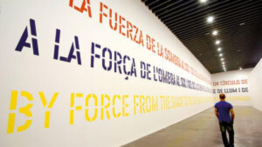 Image: Lawrence Weiner, el arte sin espacio