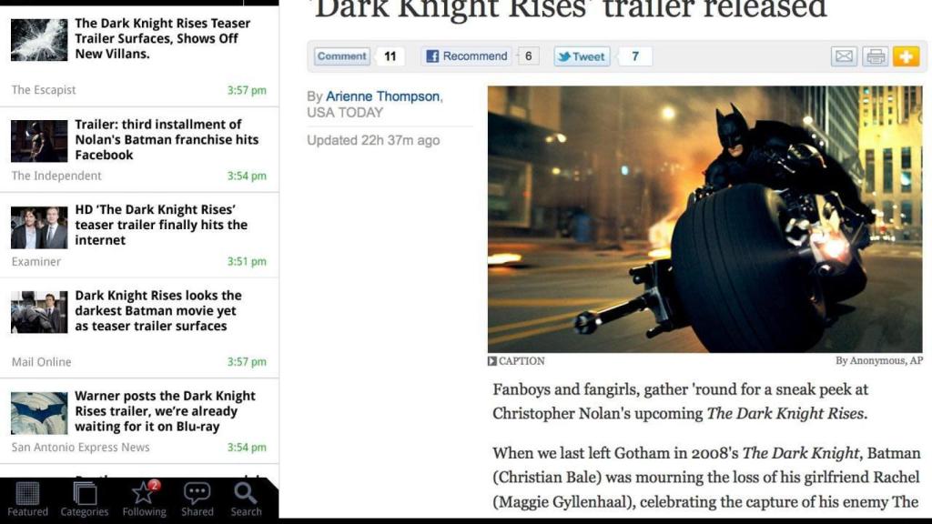 SkyGrid y JustReader News, dos aplicaciones de noticias para tu Tablet