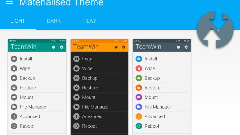 Convierte el recovery TWRP al estilo Material Design