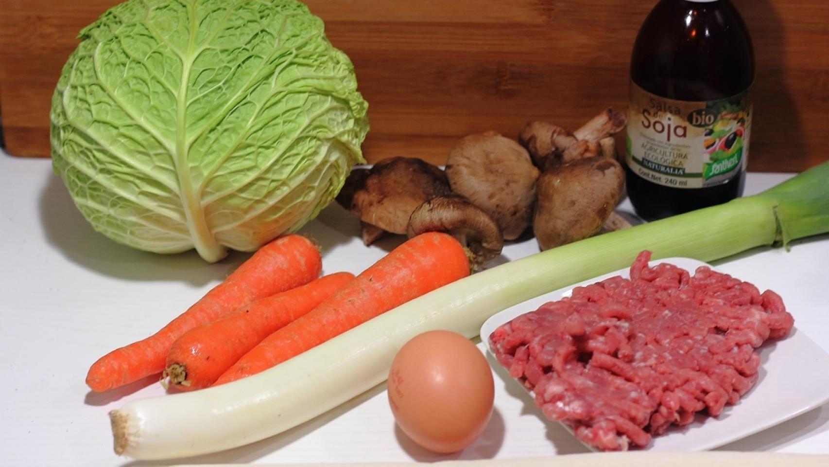 Rollitos de primavera ligeros Ingredientes