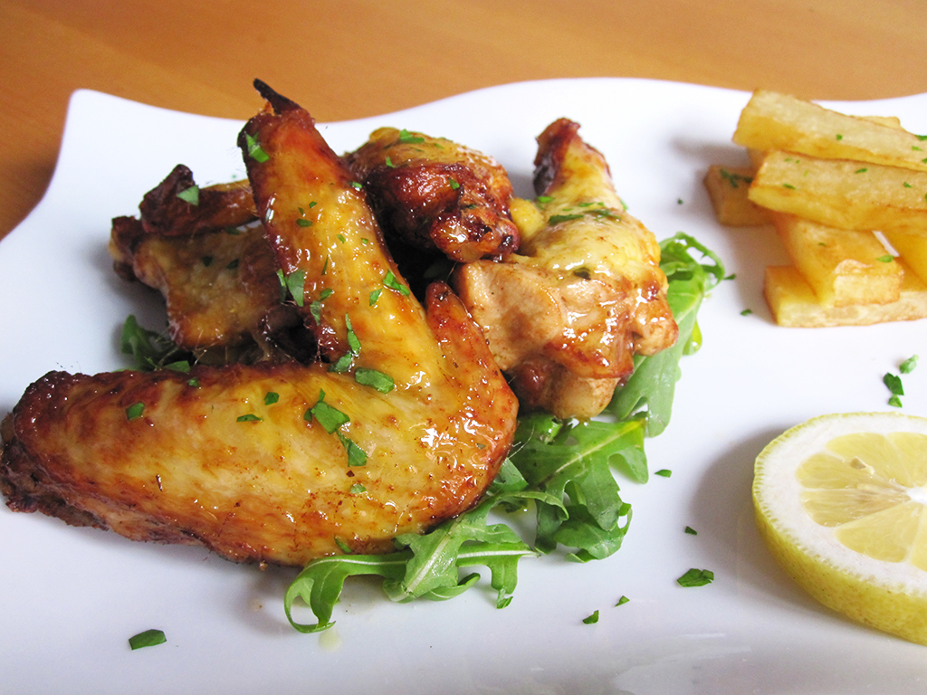 0 Alitas de pollo marinadas