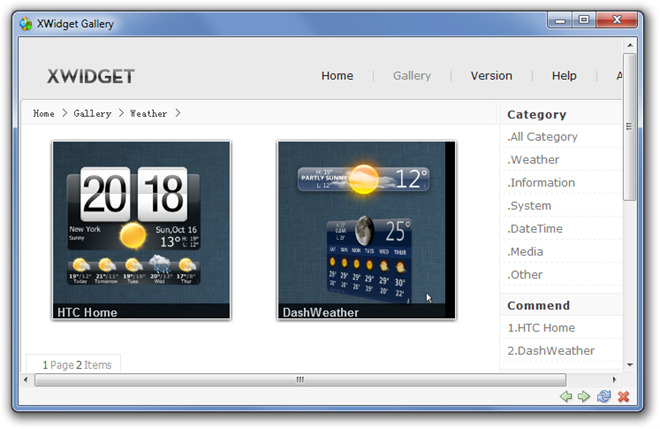 XWidgetGallery