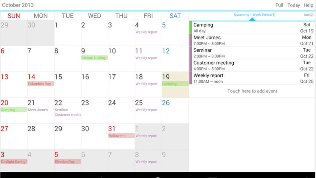 Guru Calendar, un calendario sencillo, bonito y práctico