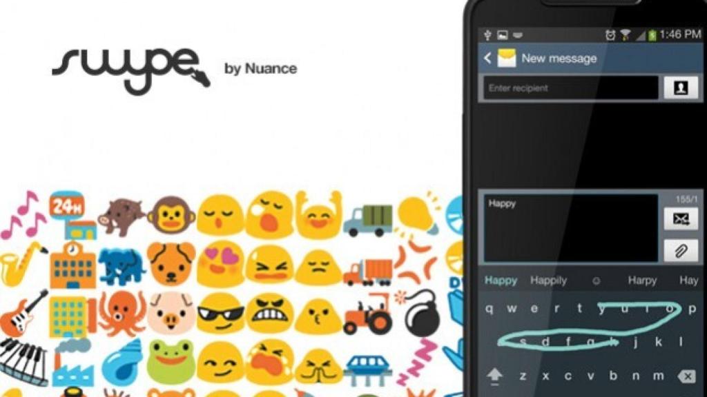 Swype 1.8 añade teclado flotante para tablets, emojis y nuevos temas gratis