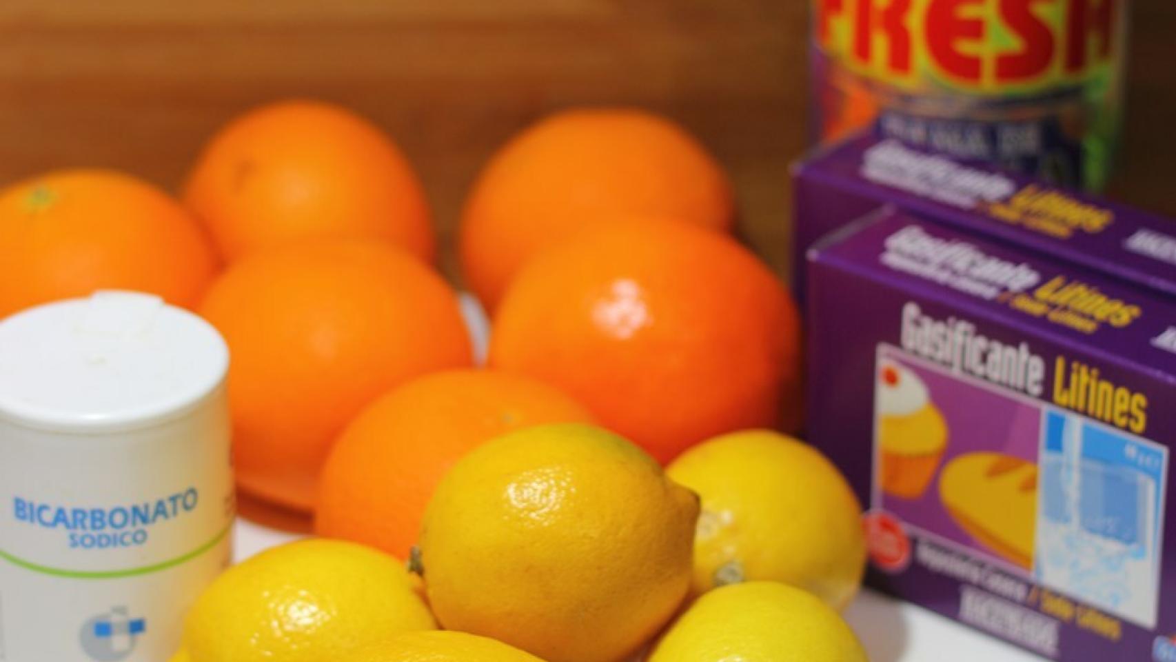 Refrescos caseros con burbujas Ingredientes