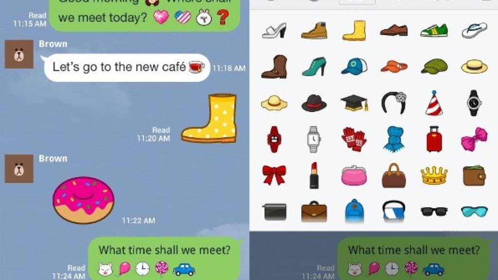 Line presenta los Sticons, exclusivos para Android. El resultado de unir emoticonos y stickers