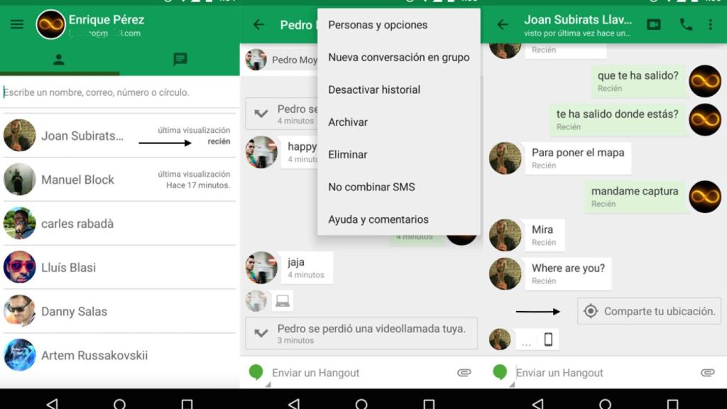 Google Hangouts fue la app de mensajería por defecto durante años