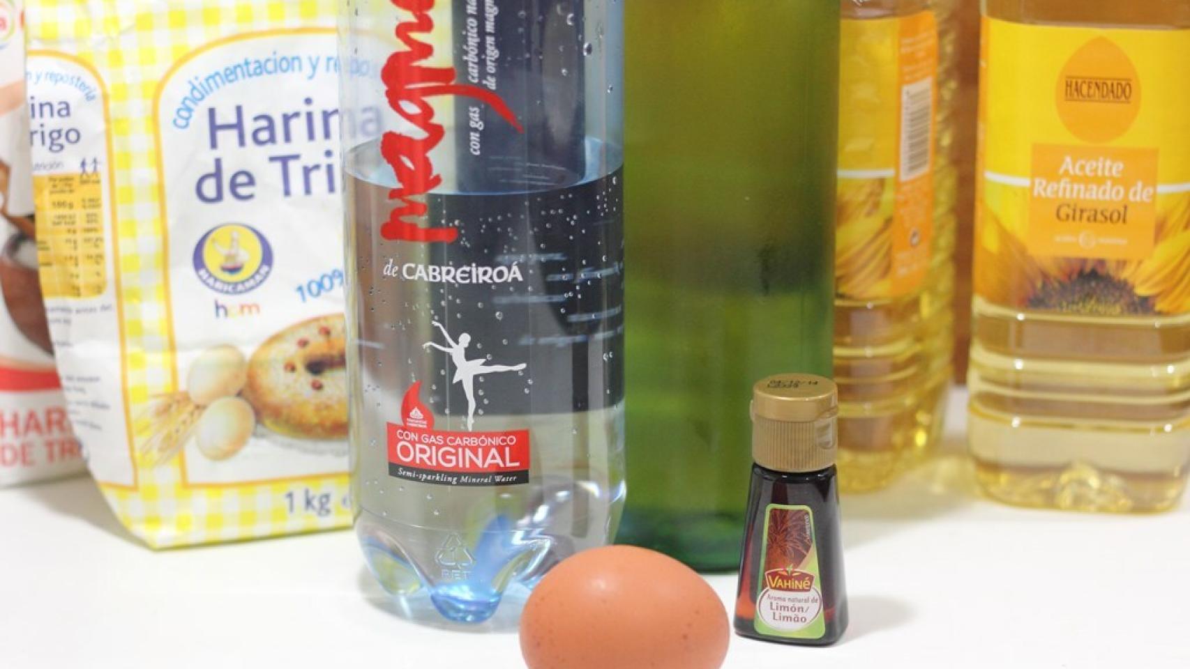 Orejas de Carnaval Ingredientes