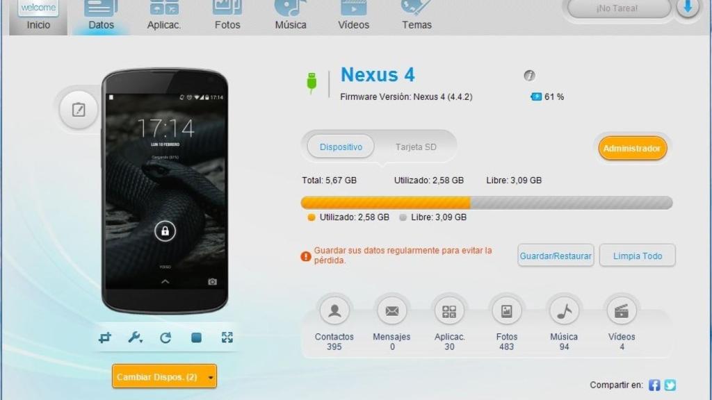 MoboRobo, gestiona tu Android desde Windows y haz copias de seguridad