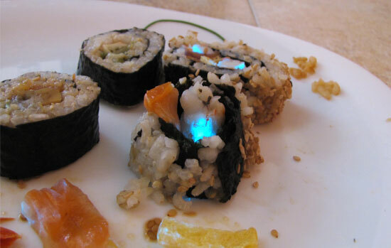 cocinillas sushi fluorescente