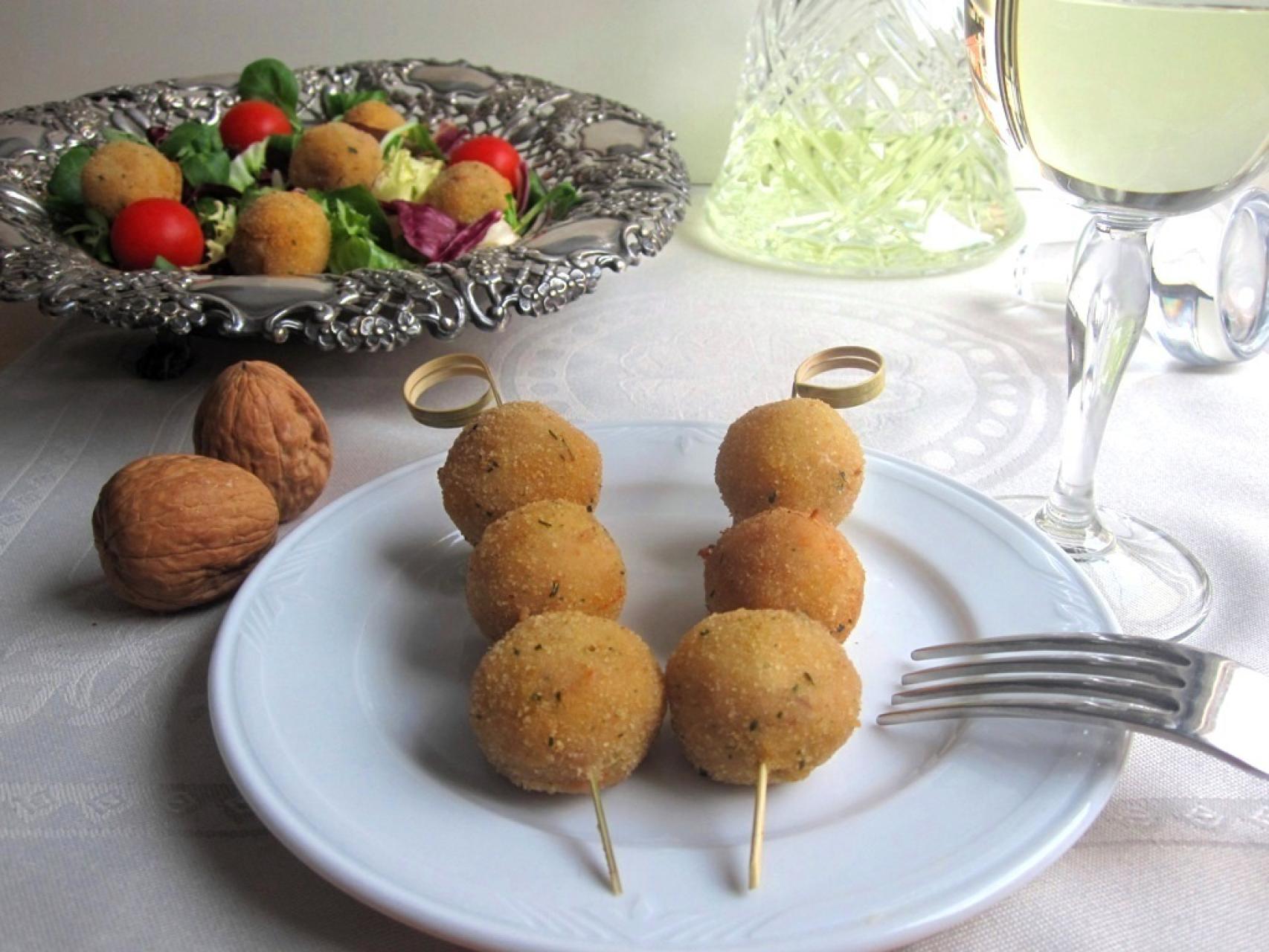 Croquetas de Parmesano y nueces
