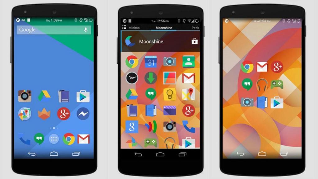 Instala los nuevos iconos Moonshine y el diseño de Project Hera en tu Android con estos temas