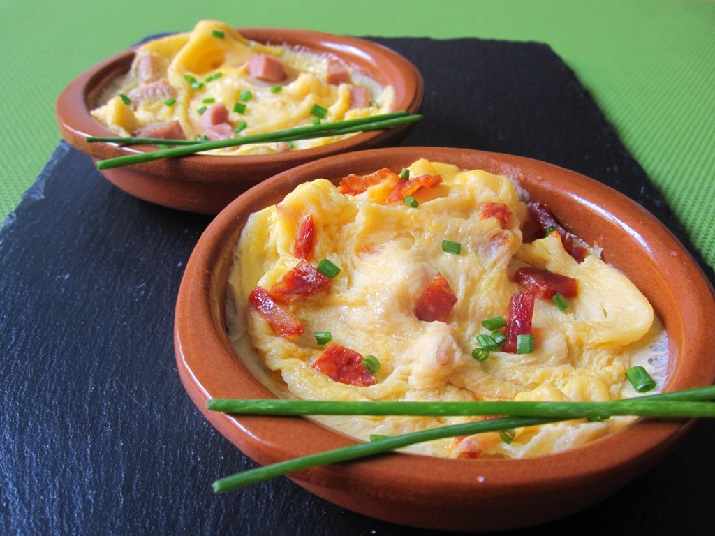 Tortilla francesa en un minuto 9