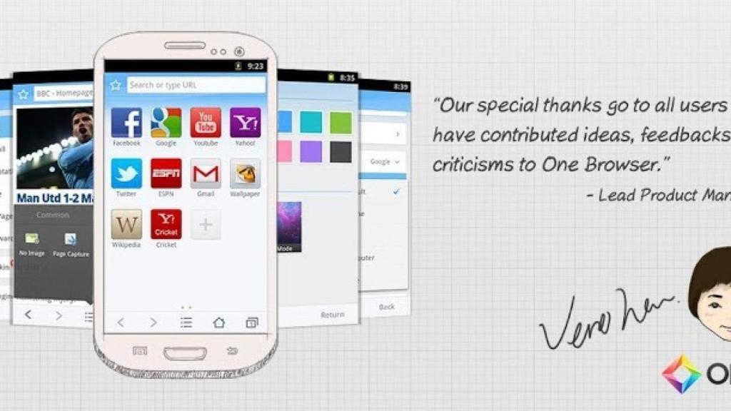 One Browser, el navegador más rápido y sencillo para tu Android