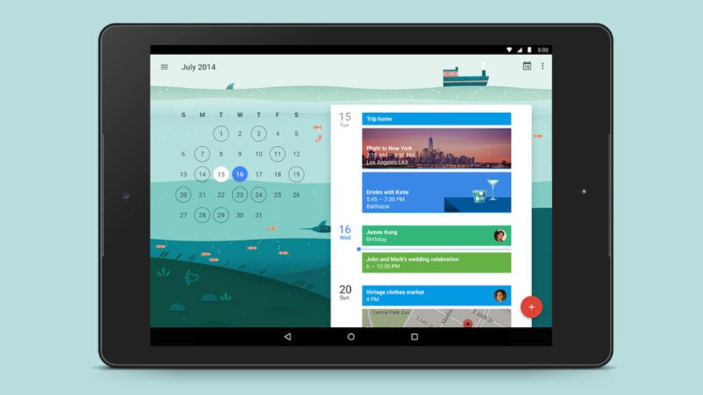Descarga e instala Google Calendar 5.0 con Material Design [APK]