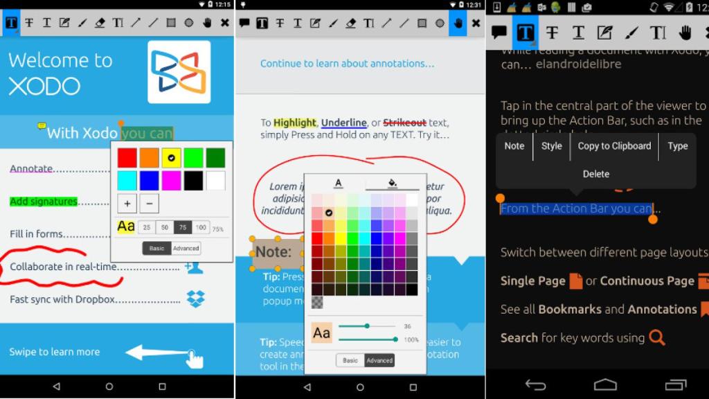Xodo, un completísimo y gratuito editor de PDF para Android