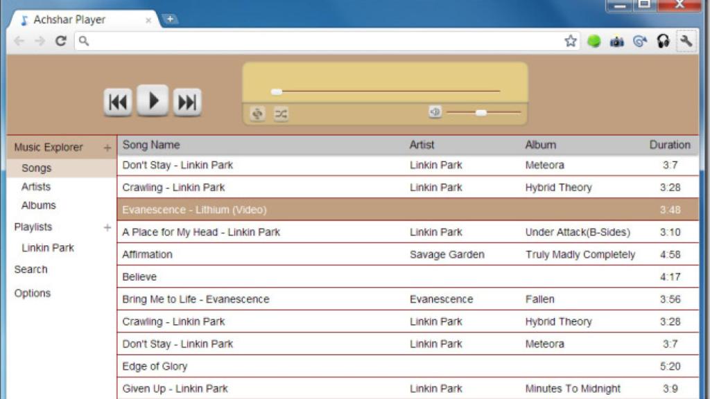 Achshar-Player-song-list