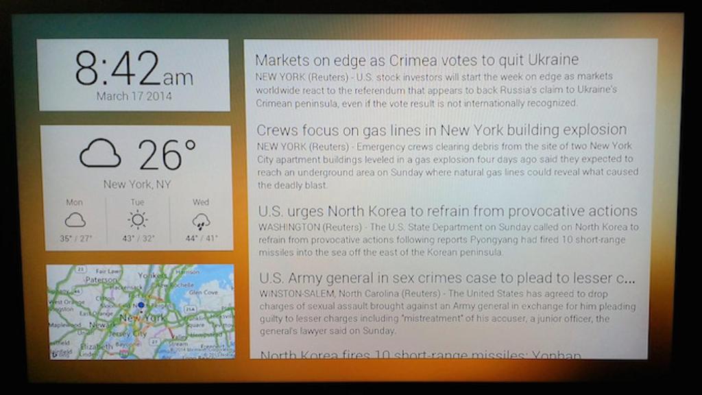 Chromecast quiere ser la pantalla de inicio de tu TV mostrando el tiempo, información y más