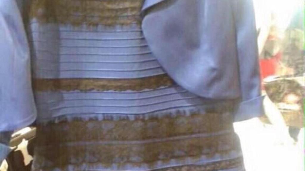 vestido azul y negro port