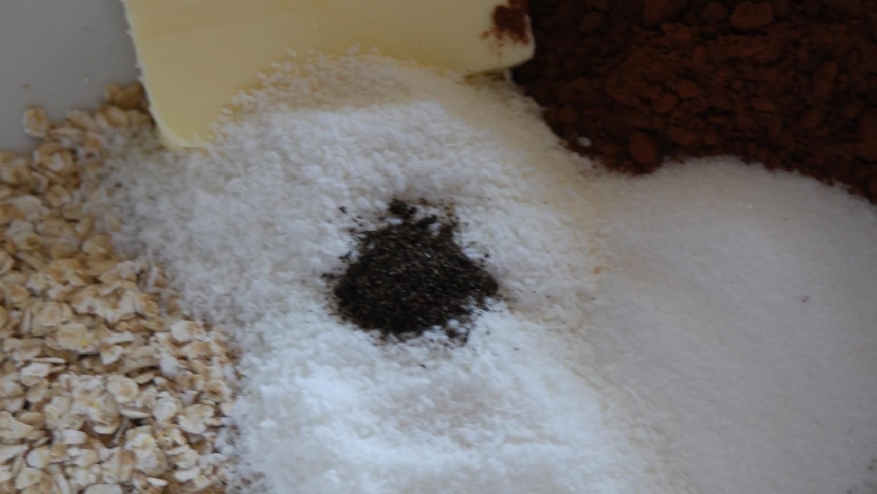 Ingredientes para las bolitas