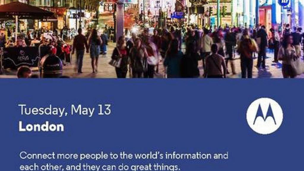Motorola presentará su nuevo smartphone el 13 de Mayo
