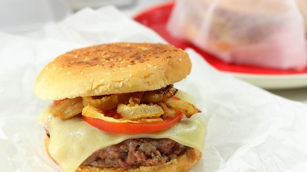 Hamburguesa con salsa de soja