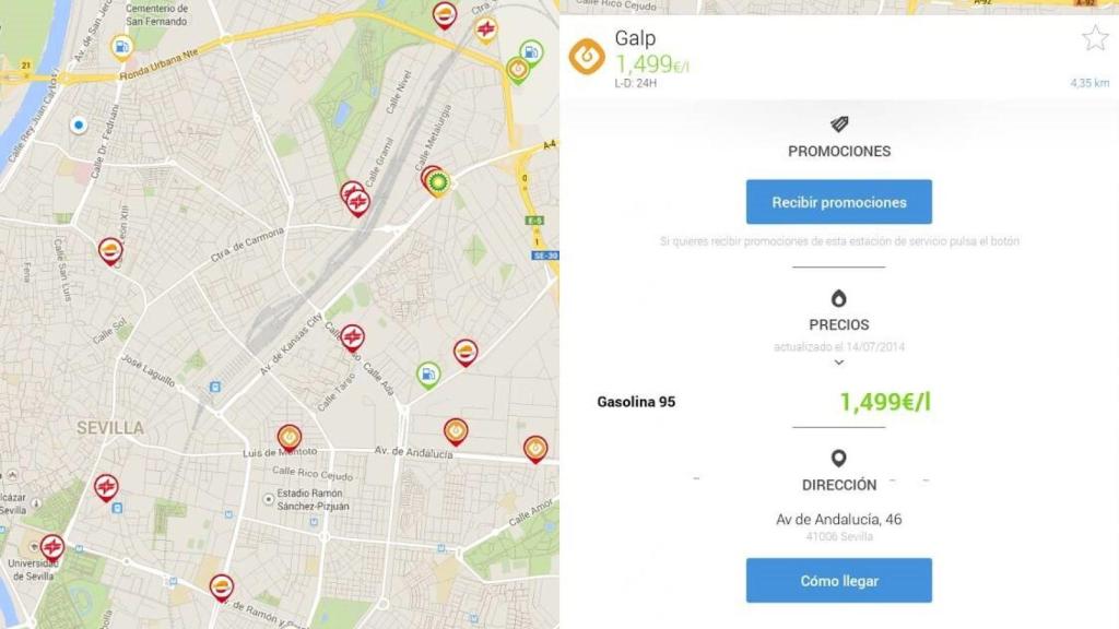 GasAll, encuentra con Android el mejor precio para la gasolina de tu coche