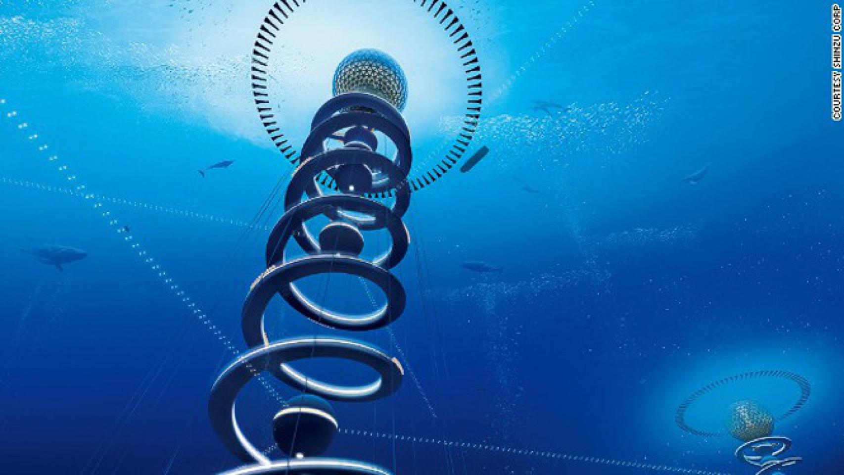 Ciudad espiral subacuática