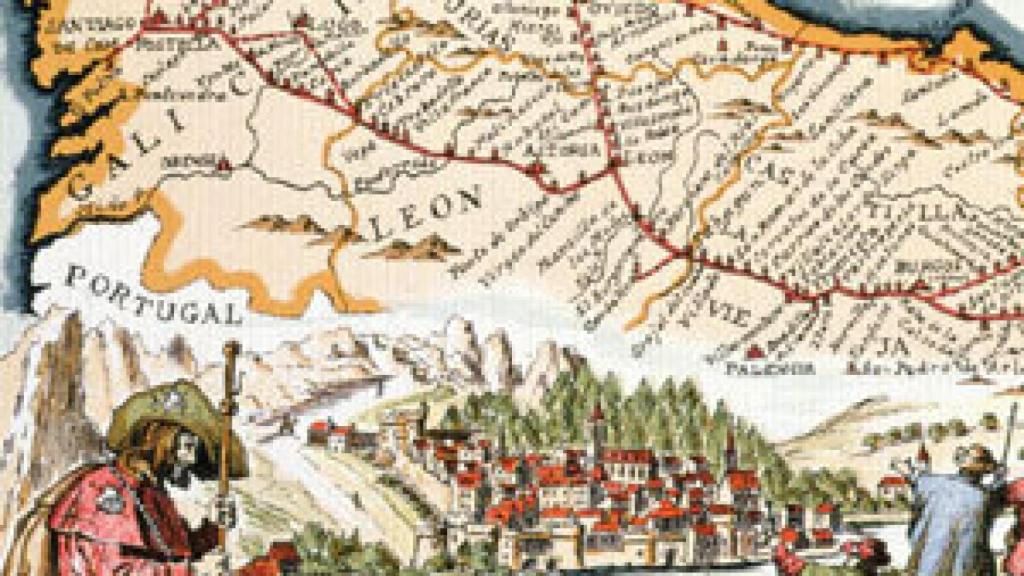 Image: Año Jubilar compostelano: arde la Calle Mayor de Europa