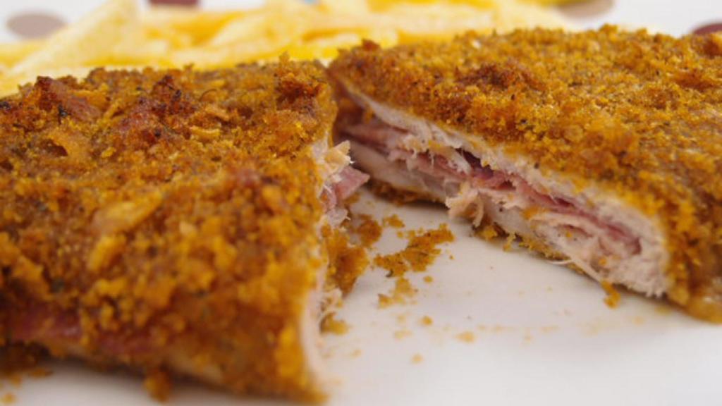 San Jacobos de lomo con empanado crujiente de Corn Flakes