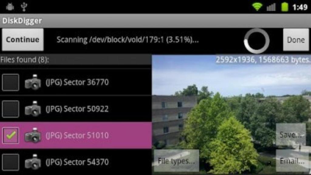 Recupera tus fotos eliminadas o perdidas con DiskDigger para Android