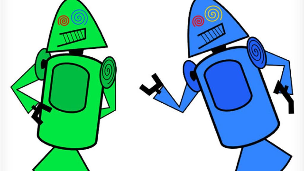 El primer dibujo del logo de Android: Los Dandroids
