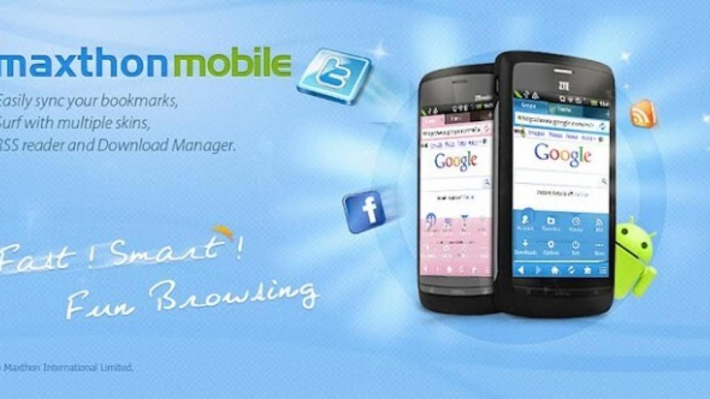 Crea tu navegador personalizado 100% con Maxthon para Android