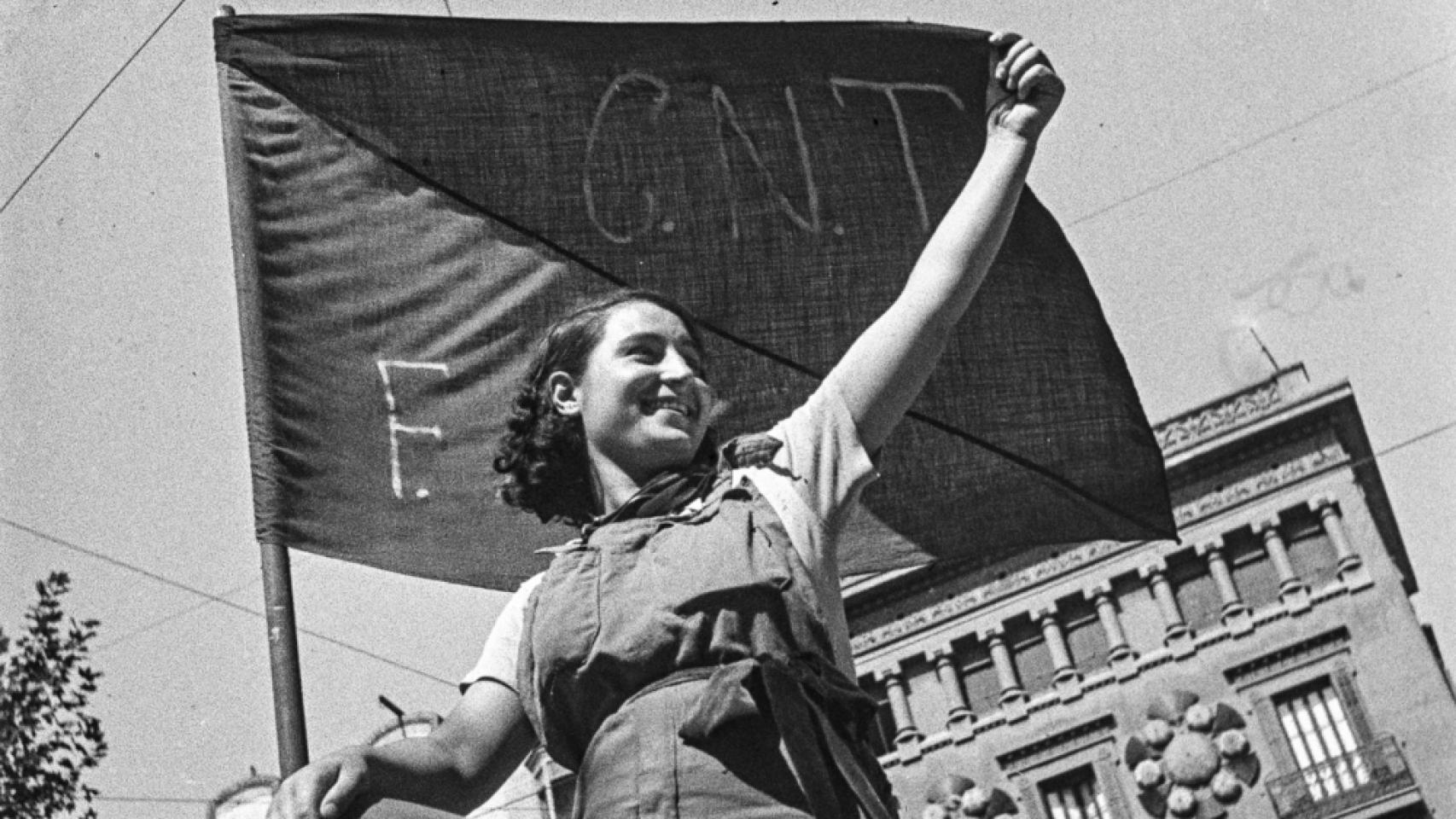 'Barricada'. Calle Hospital, Barcelona, 25 de julio de 1936. Arxiu Campañà