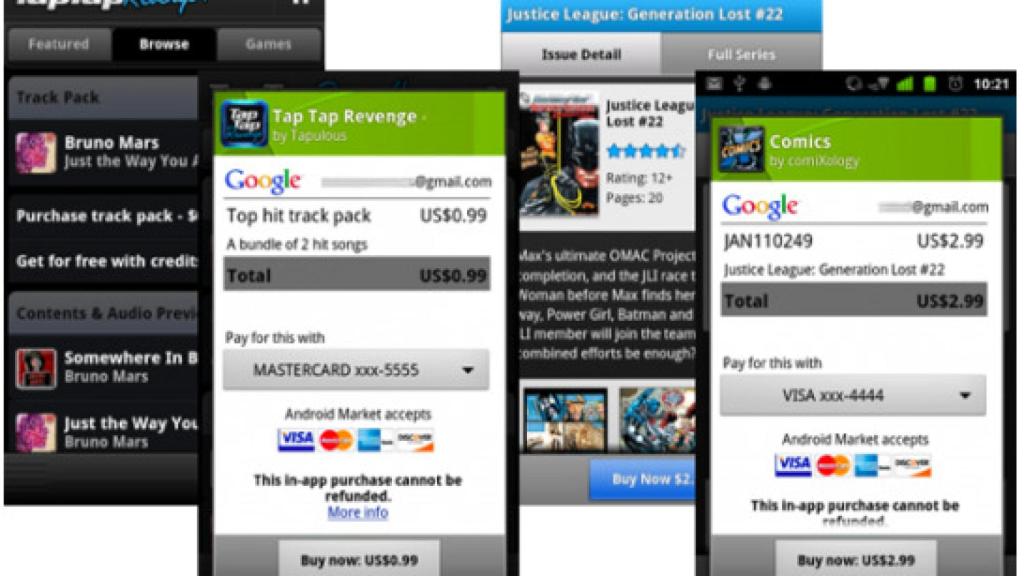 Ya están disponibles los pagos dentro de las aplicaciones. Ojito a partir de ahora